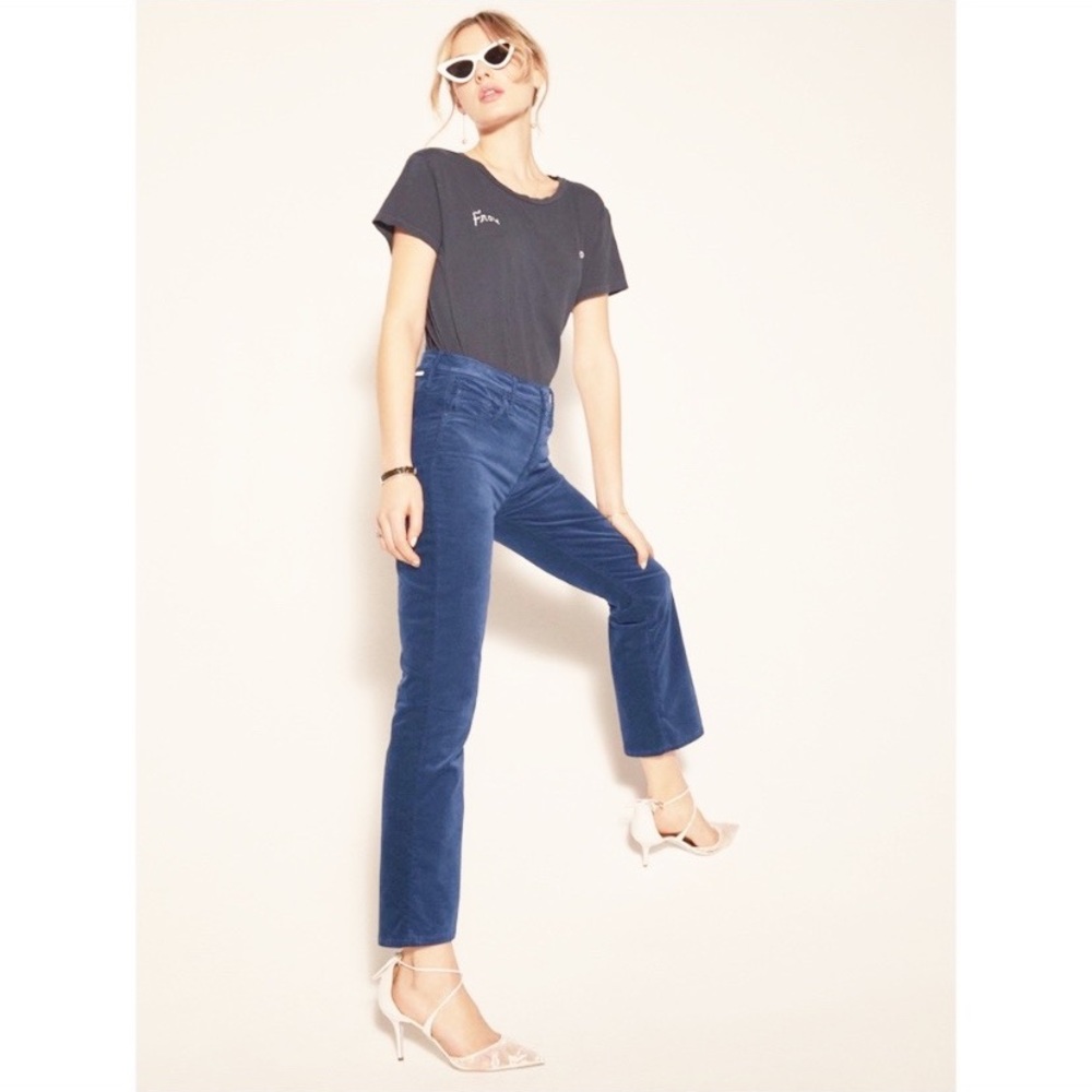 MOTHER The Insider Ankle Velvety Jeans